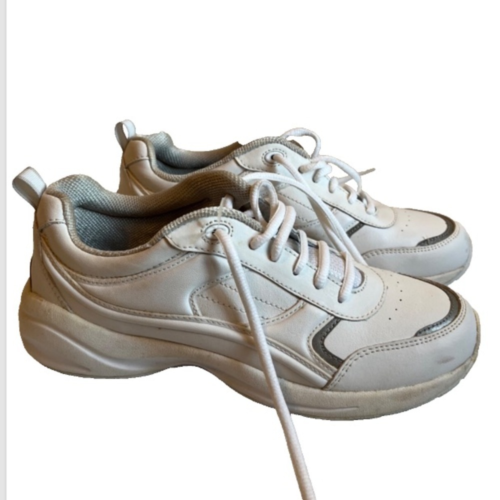 Keds White Leather Walking Shoes Women’s Sz 6 Comfort Sneakers Athletic ECS Sole